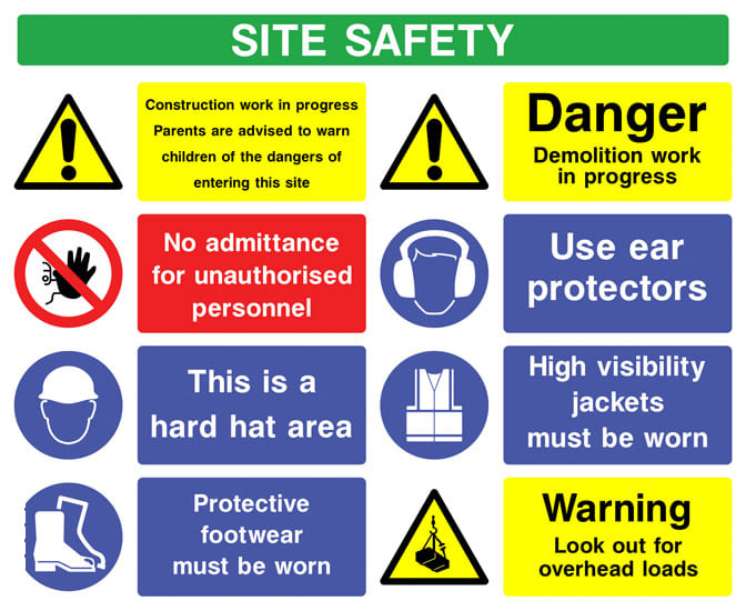 Site Safety sheet